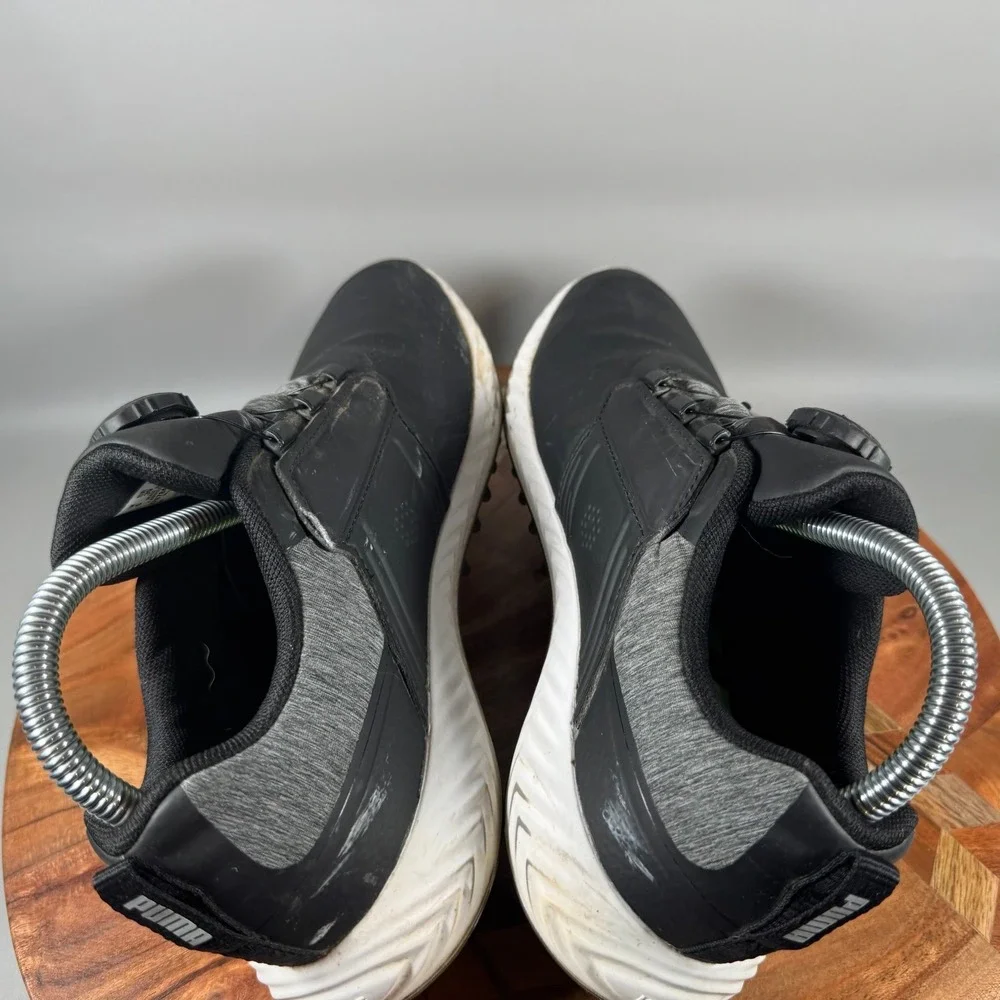 Puma Ignite Articulate Disc Golf Shoes Black Silver Womens 8.5 Youth 7